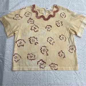 Margo Handprinted Womens Blouse Size M